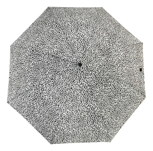 Paraguas Portatil Automáticos Plegable Animalprint Cod3352 Blanco Manchas Grandes