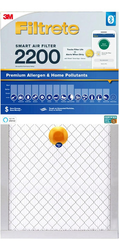 Filtro De Aire Inteligente De 14 X 20 X 1, Mpr 2200 Mer...