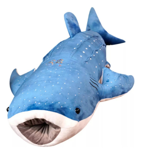 Tiburon De Peluche, Muñeco De 50 Centímetros Azul