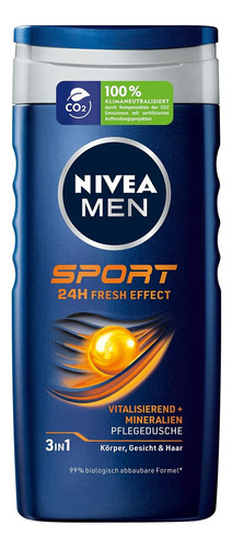 Nivea Men Sport Nourishing Shower Gel (250 Ml), Gel De Banho