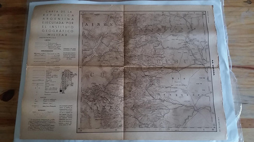 Mapa Inst.geog.militar Diario La Prensa 4 Mayo 1933
