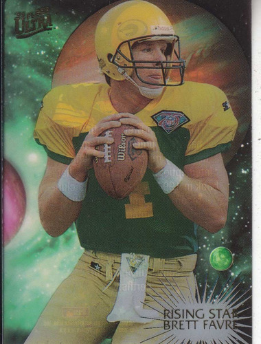 1995 Fleer Ultra Rising Star Brett Favre Qb Packers