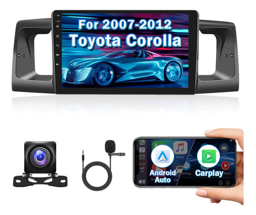 Autoestéreo Android 11 De 9in For Toyota Corolla 2007-2012