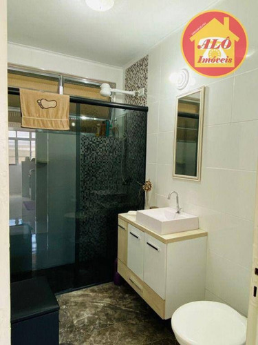 Imagem 13 de 14 de Apartamento Com 1 Dormitório À Venda, 50 M² Por R$ 180.000 - Ocian - Praia Grande/sp - Ap6875