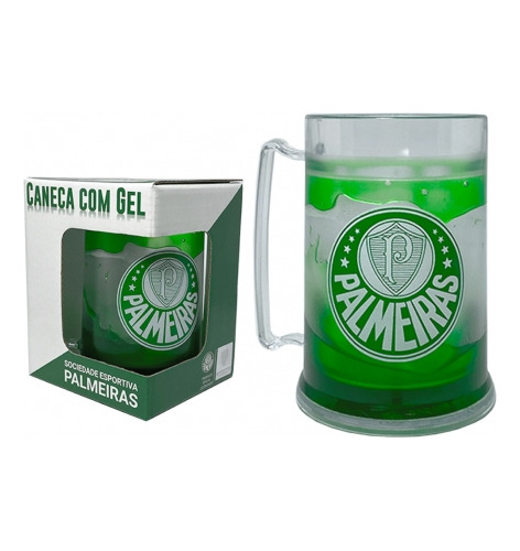 Caneca Gel P/ Cerveja 300ml Palmeiras, Presentes
