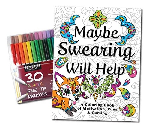 Maybe Swearing Will Help Juego De Libros Para Colorear Para