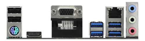 Placa Mãe Asrock A520m-hvs Som/video/hdmi/usb2.0/usb3.2/ddr4 Preto