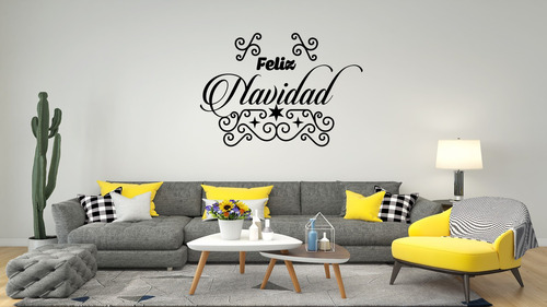 Vinil Navideño Decorativo Pared Feliz Navidad Y Año Nuevo 71