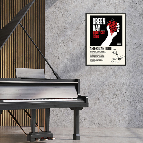 Poster Green Day Album Music Tracklist American Idiot 45x30