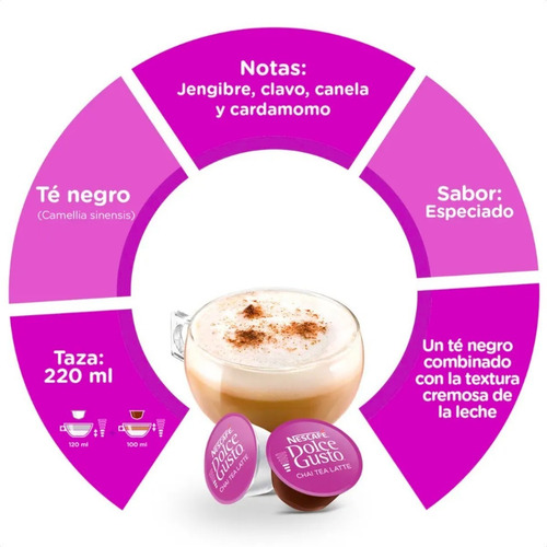 Cápsulas Nescafé Dolce Gusto Chai Tea Latte X 16
