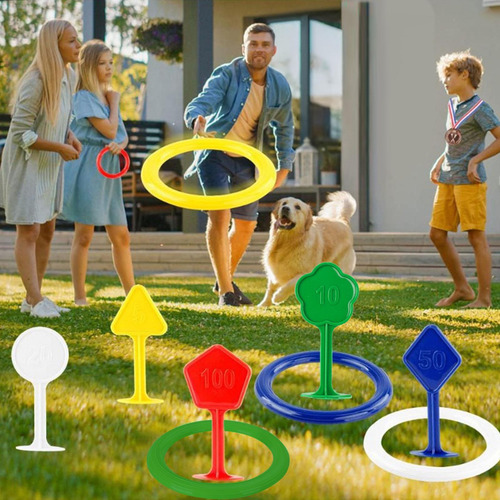 Juego De Lanzamiento De Anillos Al Aire Libre Anillos Colori