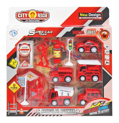 De Ciudad Autobus Y Ciudad Bomberos City Rescue Color Bombero
