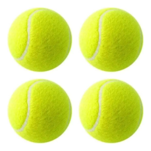 Bola De Tenis Kit C/4 Bolas De Tenis Para Treino Recreativa