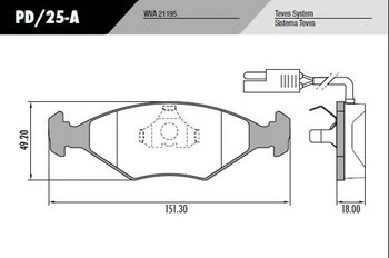 Pastillas De Freno Para Fiat Elba 0 1.5 88/97 Frasle