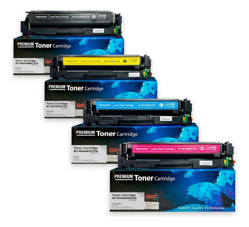 Kit 4 Toner Genericos Compatible Con Cf-414a W2020 Con Chip