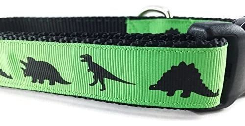 Dinosaurio Collar De Perro, Caninedesign, Verde, T-rex, Steg