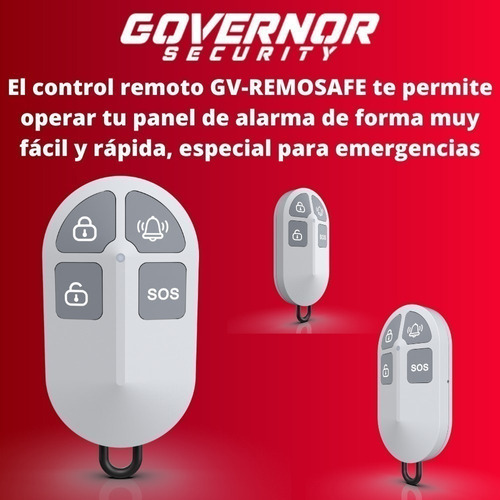 Panel De Alarma Gv-safe300 Kit-13 Blanco Barrera Infrarroja