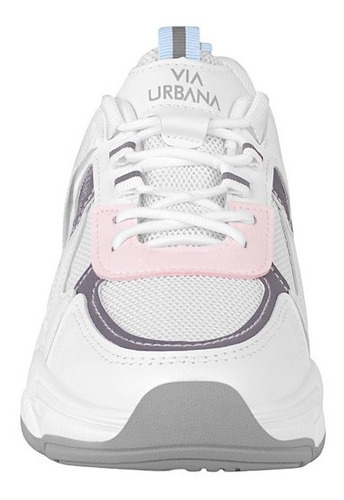 Tenis Dama Via Urbana Pw2196020 Textil Blanco