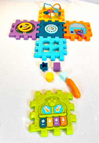 Juguete De Encastre Cubo Armable Didáctico Con Piano Musical