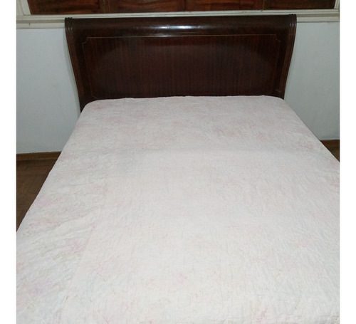 Cama Matrimonial De Madera Maciza Con Elástico Super Resiste