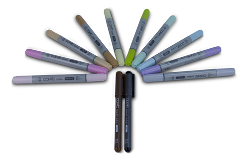 Kit Marcador Copic Ciao My First Starter 10 Und 2 Multiliner