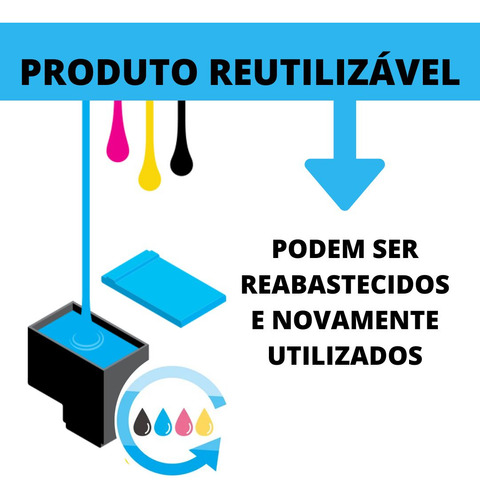 Cartucho 667 Preto Recarregável Advantage 2376 2774 2874