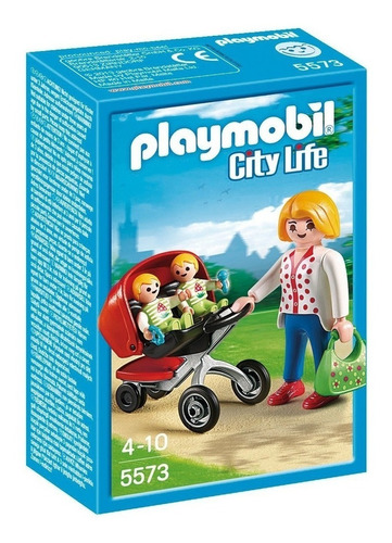 Playmobil Mamá Con Carrito De Gemelos 5573 Intek