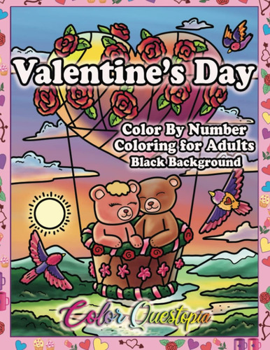 Libro: Colorea Por Números Para Colorear El Día De San Valen