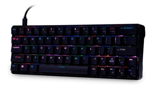 Teclado Usb Gamer Mecânico Dazz Mk60 - Padrão Us - 62000060