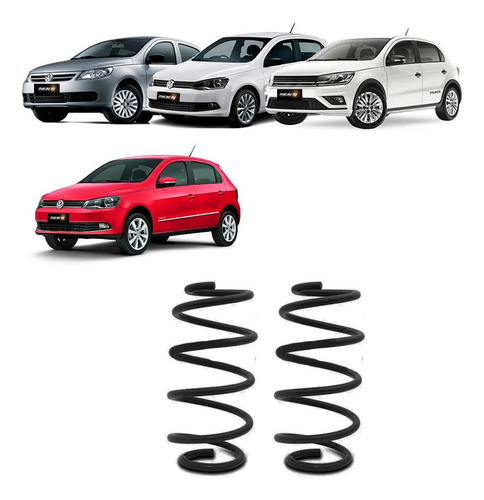 Jogo De Molas Suspensão Gol Voyage 2009 A 2023 Original Vw