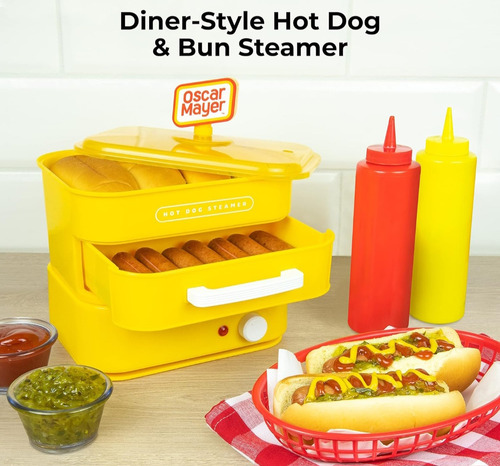 Vaporizador Hotdog Cap8 Salchichas 4 Bollos 15min Nostalgia