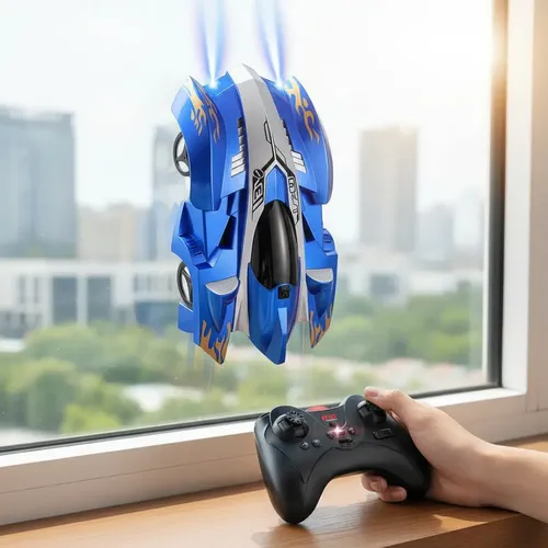 Lagarto Teledirigido De Pared – Robot Escalador Realista Con Luz LED Recargable, Ideal Para Niños Y Niñas, Regalo Para Cumpleaños, Navidad O Juego En Casa Y Exterior