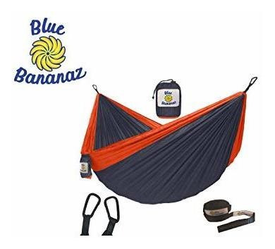 Blue Bananaz Hamaca Doble-hamaca Para Acampar Al Aire Libre,