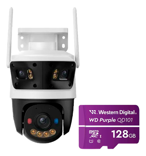 Camara Ip Pt Triple Lente 2-3mp 1-5mp Wifi Smartcolor 128 Gb