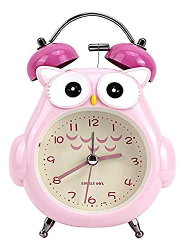 Reloj Despertador Para Niños Lindo Búho De Dibujos Animados 