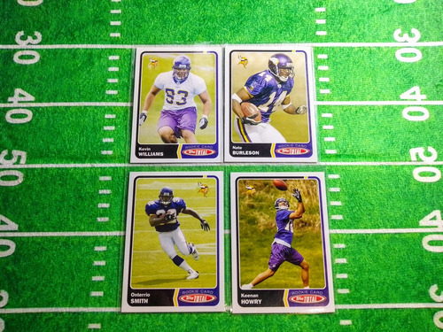 2003 Topps Total Vikingos De Minnesota Set De 4 Tarjetas