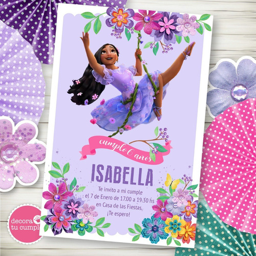 Kit Imprimible Encanto Isabela Cumpleaños Invitacion 1