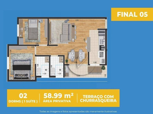 Imagem 9 de 15 de Apartamento À Venda, 58 M² Por R$ 325.000,00 - Vila Metalúrgica - Santo André/sp - Ap10280
