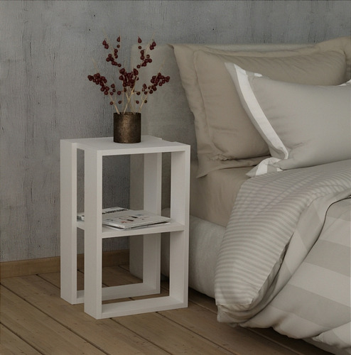 Mesa Auxiliar Lia Color Blanco/roble 