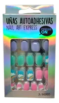 Comprar Uñas Autoadhesivas Press On Nail Art Thelma Y Louise 24u Color Nube