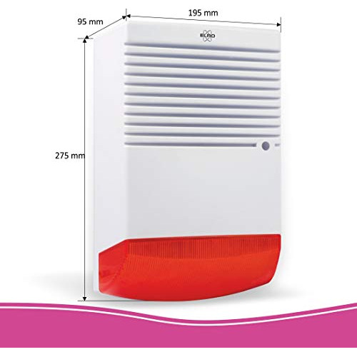 Sirena De Alarma Falsa Ads1f Luz Led Intermitente