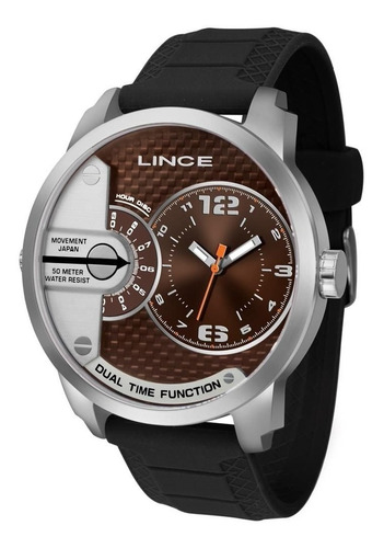 Relógio Lince Analógico Casual Prata Mrph049s-m2px - Masculi