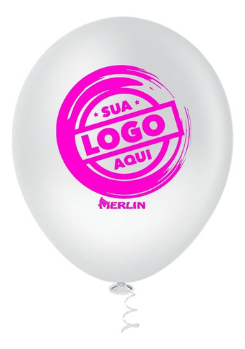 Imagem 6 de 8 de 100 Balão (bexiga) Personalizados Com Seu Logo N09 - 1 Lado