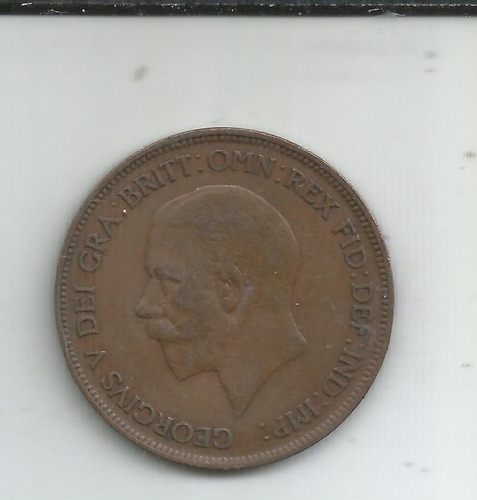 M 607 Gran Bretaña Moneda Un Penny 1929 (Usado)