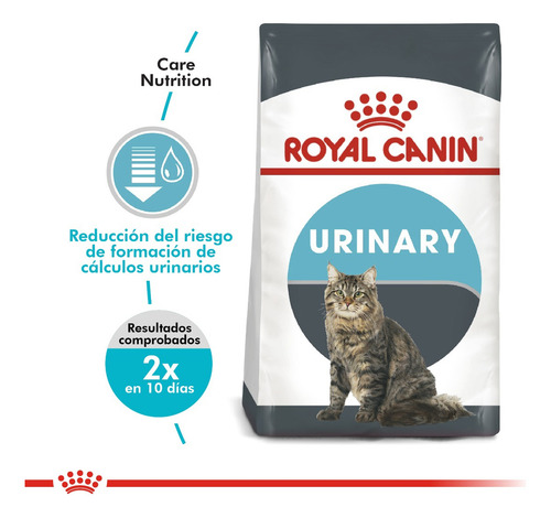 Alimento Royal Canin Feline Care Nutrition Urinary Care para gato adulto sabor mix en bolsa de 1.5 kg