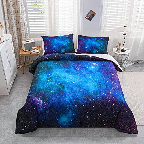 Juego De Ropa De Cama Galaxy Queen Size, Funda Nórdica...