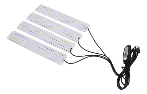 Plant Growth, Panel De Cultivo Led De 384 Led, 4 Regulables