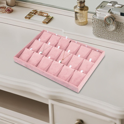 N Organizador De Joyas, Cajón De Joyería Bandeja Collar Rosa