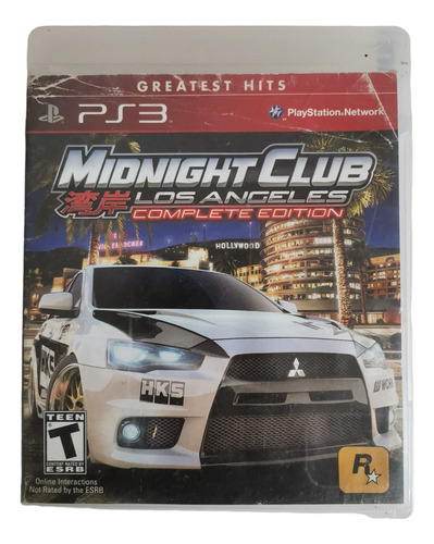 Midnight Club: Los Angeles Para Play Station 3 Ps3