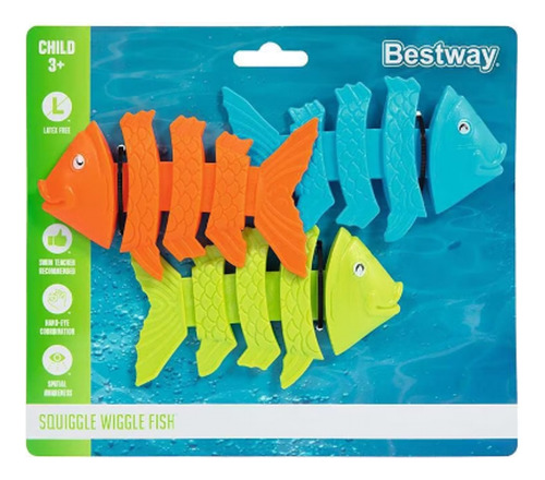 Juego De Buceo Peces Bestway 26029 Pack X3 Pileta Natacion